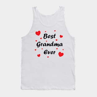 Best grandma ever heart doodle hand drawn design Tank Top